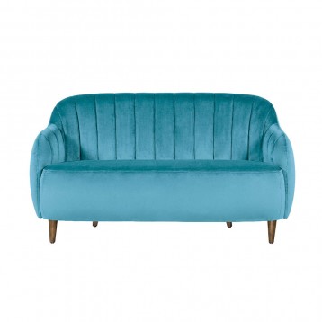 Canapea cu doua locuri pentru lounge Contractin, Glamour Flute Wood 2P